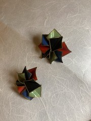 Vintage 1980s Jewelry: Earrings w/ Backs, Necklace, Shoe Clips, Polymer Clay