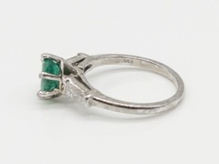 Designer $4000 2.30ct AAA+++ Natural Emerald VS G Diamond 14k White Gold Ring