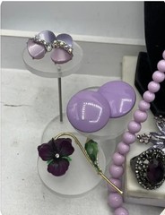 Purple PASSION Vintage JEWELRY Lot 17 Pieces