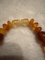 Vintage Genuine, Baltic Amber Necklace 46 G Honey Butterscotch Cognac Beads 17“