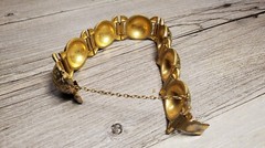Vintage Neo Gothic Design Etched Chunky Bracelet
