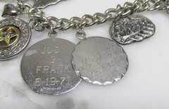 Vintage Sterling Silver Charm Bracelet w/ 11 Charms ~ 7″ ~ 49.8grams ~ 12-G836