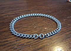 Vintage Chunky Sterling Silver Curb Chain Bracelet 8″ 14g See Pics/Description