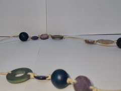 Vintage Artisan Boho Statement Necklace | Handmade Earth Tone Beads & Wood Mix