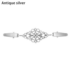 Vintage Flower Shawl & Cardigan Clip Brooch – Antique Zinc Alloy Sweater Collar