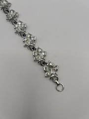 Vintage CORO Bracelet Silver Tone Ivy Leaf leaves Fall Holiday Jewelry Classic