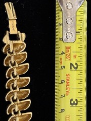 Erwin Pearl Vintage “Gold Snake” Necklace 16-3/8” SIGNED Gold-tone