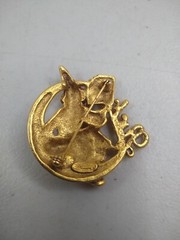 Danecraft Merlin Wizard Luck Cards Dice Goldtone Pin Costume Jewelry