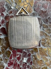 Vintage Marathon Sterling Silver Rectangular Locket With AF Monogram
