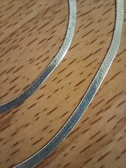 Vtg 925 Italy Sterling Silver 2.5mm Herringbone Chain 20″ Necklace