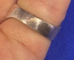 (101) Modernist VINTAGE Silver 925 Ring 1970s Size 7.25 Denmark Norway Finland