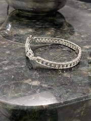 Art Deco 950 Platinum Marquise Diamond Bracelet