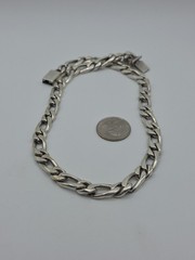 Taxco Mexico Vintage Sterling Silver 925 Chunky Chain Necklace 18″ 97.7g 10mm