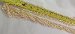 Vtg Cultured Freshwater Rice Pearl MultiStand Twisted Opera Lenth Long Necklace