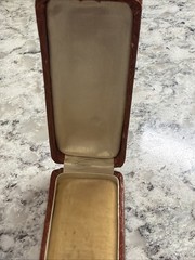 Rare Antique Leather Stick Pin Presentation Box Jewelry Case Germany
