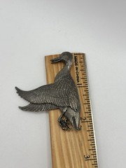 Vintage 1968 Sid Bell Tully NY Goose / Duck Brooch / Pin Sterling Silver