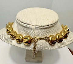 MMA Signed Vtg Gold Plated Necklace w/ Spikes – Museum of Modern Art