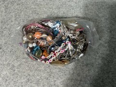 2 LB Mixed jewelry craft Lot 1, Beads CZ Crystals Chains Findings Repair Harvest