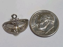 Sterling Silver ~ Mask Charm ~ RARE ONE! ~Nice DETAIL ~ Masquerade ~ Vintage