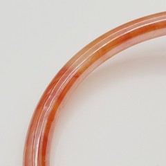 Vintage Set of Five Glass Bangles Autumnal Colors Orange Yellow Brown Bohemian