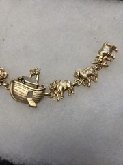Vtg AJC Noahs Ark Bracelet