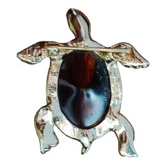 Trifari Brooch Womens Gold Mix Birthday Tortoise Shell Turtle Collectible