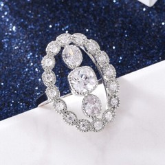 2.50 CT CZ Authentic Victorian Style Engagement Ring Silver Plated Elegant Ring