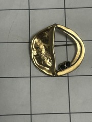 Eivind Hillestad Brooch Bronze Norway Norwegian MCM estate Jewelry