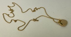 Vintage 1960s Crown Trifari Modernist Enamel Pendant Necklace 29 in