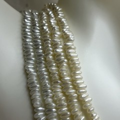 Vintage Multi Strand Faux Baroque Pearl Beaded Necklace