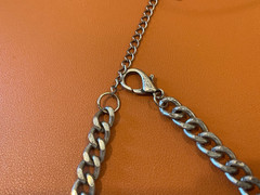 Vintage VCLM Silver Tone Metal Necklace w/ Clear Crystals / Glass