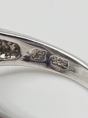 Sterling Silver Vintage 4.00ct Smoky Quartz Ring Size 6.5 Unidentified Mark