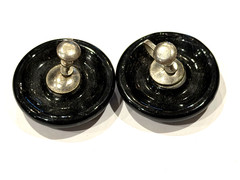CELEBRITY BLACK GOLD SILVER RHINESTONE ENAMEL POST CLIP ON EARRINGS MCM LOT 20