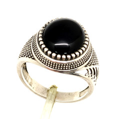 Vintage Luxury RING Silver 925 with Big Bright Stone -size: 9US (19mm), 6.2g| #6
