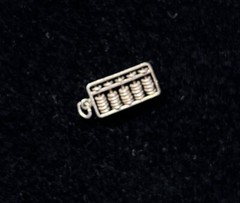 Vintage 1960s Sterling Abacus 3D Moving Charm