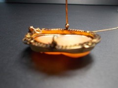 Antique VICTORIAN CAMEO Brooch Pendant Shell 14k Gold BEAUTIFUL!