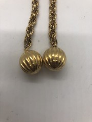 Lariat necklace vintage goldtone unbranded 36 in