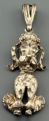 Vintage Poodle Pendant Sterling Silver Artisan Cast Fine Detailing