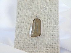 Artisan Sterling Silver 999 Modernist Natural Rutilated Quartz Pendant Necklace