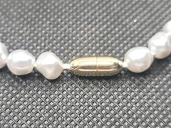 Vintage Pearl Imitation Necklace 22in.