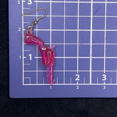 Vintage Y2K Era Earrings Star Zebra Neon Pink Dangle Style Scene Girl Style