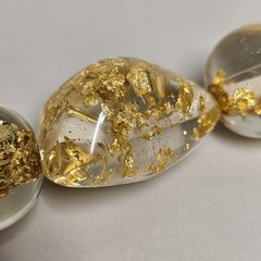 Vintage Sobral Necklace Metalique Gold Inclusions Modern Art To Wear