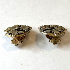 Vintage MMA Earrings Gold Tone Grape Wreath 1986 Metropolitan Museum Of Art Clip