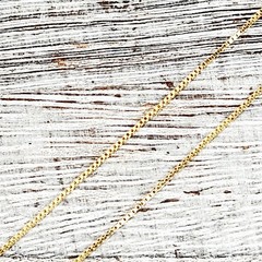 Vintage 14K Yellow Gold Thin .6mm Box Chain Link Necklace 21.5″ Staple Classic