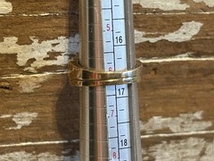 Vintage 1 Piece 14k Gold Diamond Wedding Band/Engagement Ring Sz 6 Custom Design