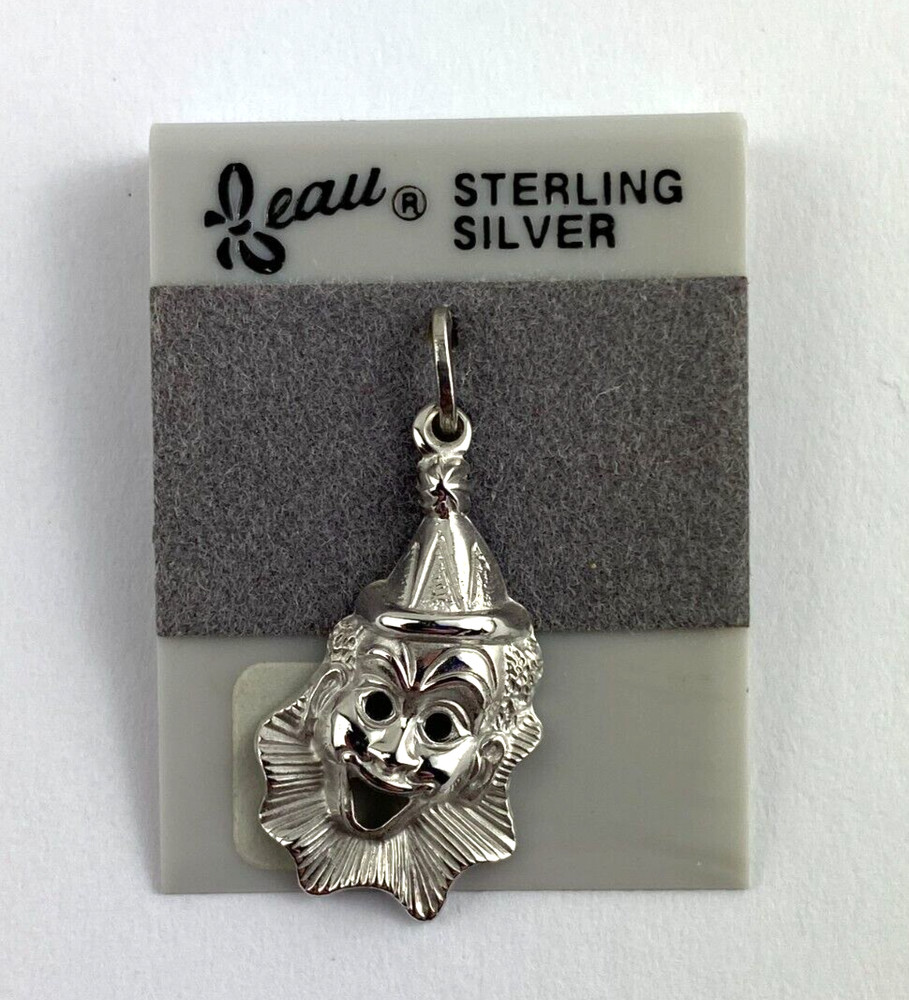 Leau – Clown Charm – Sterling Silver