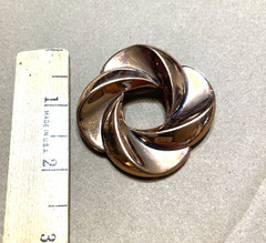 Vintage Renoir Signed Modern Art Brooch Copper