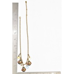 Anna Koplik Vintage Charm Necklace Collar Picnic Basket Wine Heart Signed BinBL