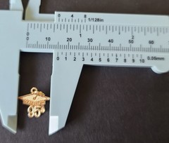 Vintage 90s 14K Yellow Gold 1995 Graduation Cap Charm NOS 0.5 Grams