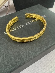 Designer *DavidYuman* Open Cuff Bangle Bracelets Women/Men 18K Gold Loop Wrist